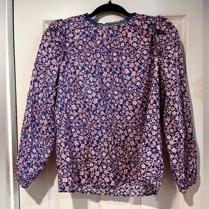 JCREW floral blouse